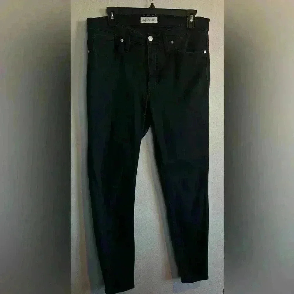 Madewell High Rise Skinny Jeans Lunar Wash Black Womens